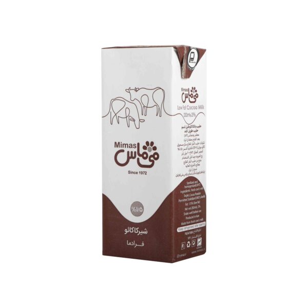 شیر کاکائو پاکتی 200 سی سی می‌ماس